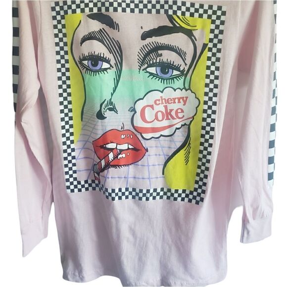 Coca cola pink long sleeve graphic tee - Picture 2 of 5
